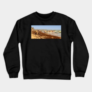 Pointe Sarene Fishing Boats Crewneck Sweatshirt